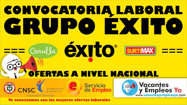 Convocatoria grupo exito