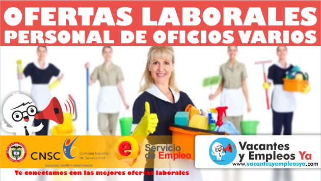Convocatoria laboral oficio varios