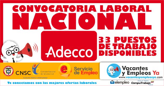 Convocatoria Adecco