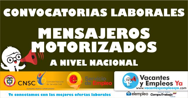 Convocatoria Mensajeros motorizados