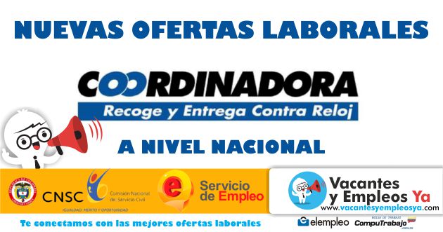 Convocatoria laboral coordinadora