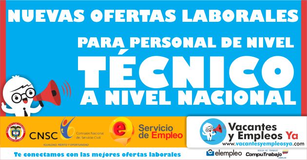 Convocatorias y Ofertas laborales tecnicos