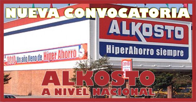 Nueva convocatoria ALKOSTO