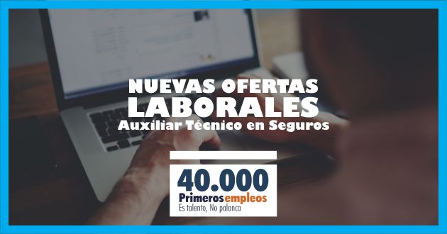 Oferta laboral auxiliar tecnico seguros