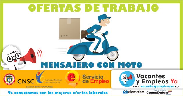 Ofertas de trabajo mensajeros