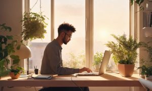 trabajando desde casa