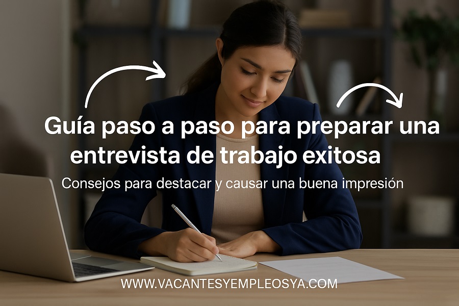 Guía paso a paso para preparar una entrevista de trabajo exitosa