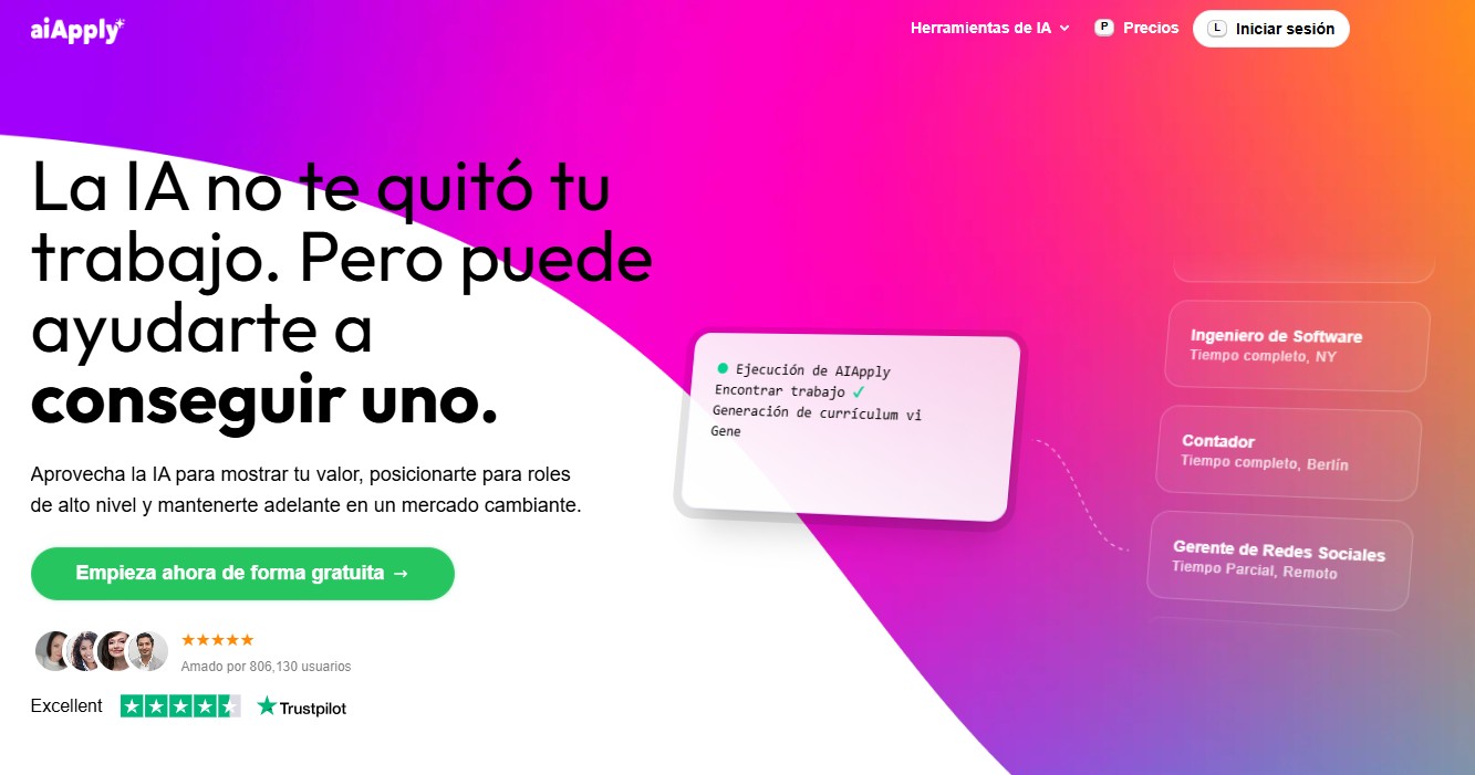 AIApply: la plataforma con IA que te ayuda a conseguir trabajo