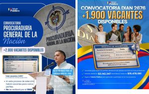 Convocatoria de empleo público 2026 en la DIAN y la Procuraduría General de la Nación