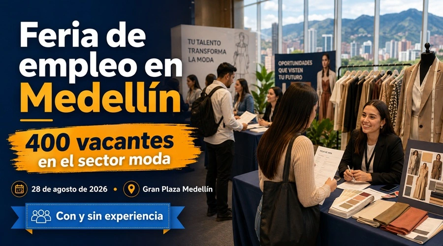 Feria de empleo en Medellín con cerca de 400 vacantes del sector moda